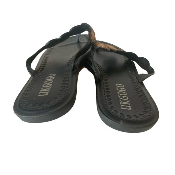 UKGOGO beaded taupe blue size eu 41 - Picture 4 of 6